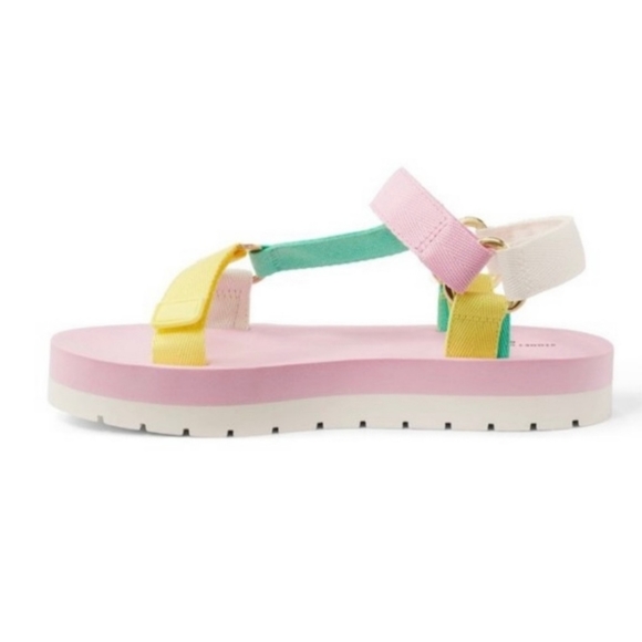 Stoney Clover Lane Sport Sandals Multi Pastel Colors with Gold Heart - Picture 3 of 5